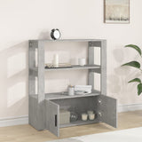 Sideboard Concrete Grey 80x30x90 cm Engineered Wood 819464