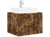 Bathroom Cabinet Set 3 pcs Smoked Oak 49.5 x 41 x 62.5 cm 3405652