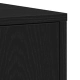 Bathroom Cabinet Black Oak 30x30x183.5 cm Engineered Wood 863124
