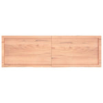 Table Top Light Brown 160x50x cm Treated Solid Wood Oak 3156386