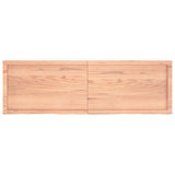 Table Top Light Brown 160x50x cm Treated Solid Wood Oak 3156386