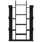 Bookcase Black Oak 86 x 25.5 x 140 cm Engineered Wood 862680