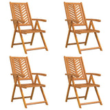 Garden Chair 4 pcs Brown 57 x 72 x 109 cm Solid Acacia Wood 3154134