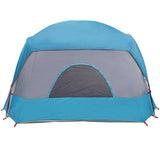 Family Tent Cabin 6-Person Blue Waterproof 4009556
