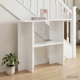 Console Table White 100 x 30 x 75 cm Engineered Wood 8001175