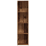 ZNTS Book Cabinet Old Wood 36x30x143 cm Engineered Wood 855776