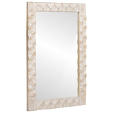 Bathroom Sets 4 pcs White Wash Finish Solid Mango Wood 3310032