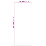 Doormat Cyan and Black 120 x 300 cm 100% Polyamide 4100750