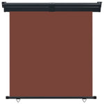 ZNTS Balcony Side Awning 175x250 cm Brown 48441