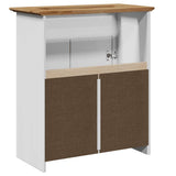 Bathroom Sink Cabinet BODO White and Brown 70x35x80 cm 4016864
