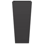 ZNTS Garden Planters Black 2 pcs 35x35x75 cm Steel 851081