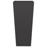 ZNTS Garden Planters Black 2 pcs 35x35x75 cm Steel 851081