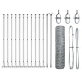 Welded Wire Fence with Concrete Base 25 x 0.6 m 3353793