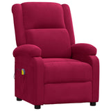 Massage Chair Wine Red Velvet 342415
