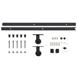 ZNTS Sliding Door with Hardware Set ESG Glass&Aluminium 90x205 cm 3081964
