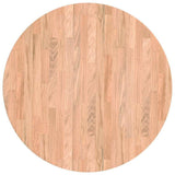 Table Top Light Brown 60 x 4 cm Solid Oak Wood 42016016
