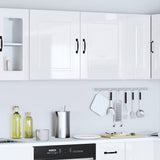 Kitchen Wall Cabinets 2 pcs Kalmar High Gloss White Engineered Wood 853562