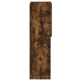 TV Cabinet with LED Lights Smoked Oak 30.5x30x102 cm 837023