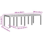 Garden Dining Set 9 pcs Light Grey Polt rattan 3378747