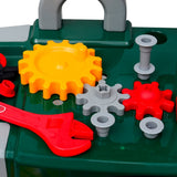 Kids'/Children's Playroom Toy Workbench with Tools Green Grey 80112