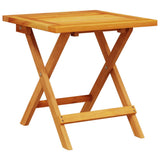 Folding Garden Chairs 2 pcs with Table Dark Blue Solid Wood 3214221