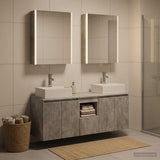 Bathroom Cabinet Set 5 pcs Concrete Grey Engineered Wood 3406410