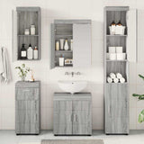 Bathroom Furniture Set TULUM 5 pcs Grey Sonoma 60 x 34 x 63 cm 3398060