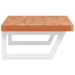 Basin Shelf Wall Mounted Steel and Solid Wood Beech 3302446