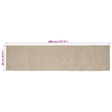 Area Rugs Natural and White 60 x 400 cm Jute 42010596