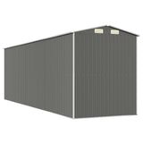 Garden Shed Light Grey 192x606x223 cm Galvanised Steel 3147443