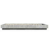 Bed Frame with LED Concrete Grey 80 x 200 cm Engineered Wood 3429586