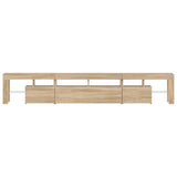 TV Cabinet with LED Lights Sonoma Oak 230x36.5x40 cm 3152788