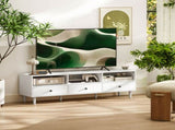 Multi-Storage Minimal TV Stand - White T3398P344833