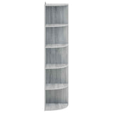 Corner Shelf 5-Tier 41.5 x 41.5 x 178 cm Engineered Wood 8016331