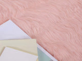 Faux Sheepskin Rug TAFALLA Pink 140 x 200 cm Polyester 42021549