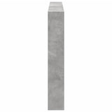 Headboard Cabinet with LED Concrete Grey 160x17x102 cm 839206