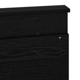 Bed Frame with Headboard Black 120 x 190 cm Solid Pine Wood 3410113
