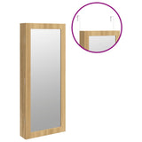 Mirror Jewellery Cabinet with LED Lights Wall Mounted 353234