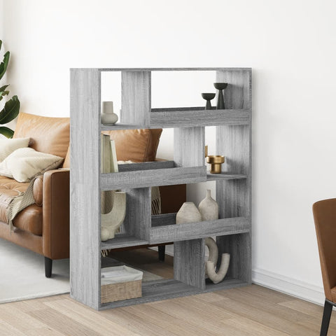 Bookcase Grey Sonoma 100x33x125.5 cm Engineered Wood 3309335