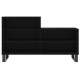 Shoe Cabinet Black 102x36x60 cm Engineered Wood 831397