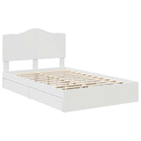 Storage Bed with Headboard White 120 x 200 cm Engineered Wood 3413520