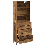 Highboard Old Wood 69.5 x 34 x 180 cm Engineered Wood 3415639