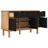 Sideboard OTTA Brown and Black 114 x 43 x 73.5 cm 42041755