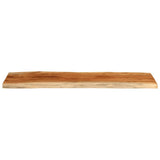 Table Top 120x40x3.8 cm Rectangular Solid Wood Acacia Live Edge 370638