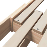 Bed Frame with Headboard Brown 80 x 200 cm Engineered Wood 877209