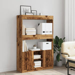 Highboard Old Wood 92x33x140 cm Engineered Wood 3309616