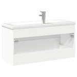 Bathroom Sink Cabinet with Built-in Basin White 3278794
