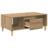 Coffee Table Artisan Oak 90 x 50 x 26.5 cm Engineered Wood 881166