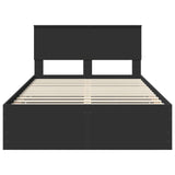 Bed Frame with Drawer Black 120 x 200 cm Engineer Wood 3410722