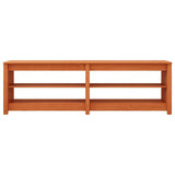 Shoe Bench with Shelf with Storage Wax Brown 160 x 36.5 x 50 cm 869979